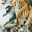 Rollbild  "Majestätischer Tiger", chinesische Bildrolle