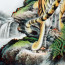 Hängerolle "Majestätischer Tiger", Bildrolle China