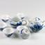 Teeservice Porzellan "Malerisches China", chinesisches Tee-Set handbemalt