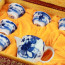 Chinesisches Teeservice "Gelehrter und Schüler", handbemaltes Porzellan-Teeservice