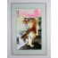 Stickbild "Tiger im Abendrot", chinesischer Tiger