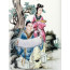 Chinesisches Fliesen-Wandbild "Malerei", asiatische Wanddeko
