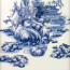 Chinesisches Porzellanbild "Palast im Winterzauber", Wandbild Keramik Fliese