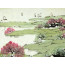 Chinesische Tuschezeichnung "Blühendes Ufer"