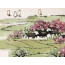 Chinesische Tuschezeichnung "Blühendes Ufer"