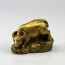 Metallfigur Büffel