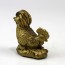 Messing-Figur Hahn, Bronzefigur