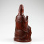 Holzfigur Kwan Yin, Guanyin Statue aus Holz