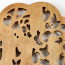 Rückansicht Holzbild, chinesische Holzschnitzerei