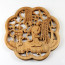 Holz Wandbild "Kalligraphie", chinesisches Wandornament