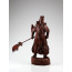 Holzskulptur "General Guan Yu", Holzschnitzerei, chinesische Holzkunst