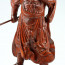 Holzskulptur "General Guan Yu", Holzschnitzerei, chinesische Holzkunst