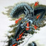 Rollbild Drache - japanischer Stil