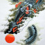 Rollbild Drache - japanischer Stil