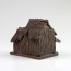 Keramik-Figur "Große Bambushütte", asiatische Keramik-Deko