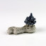 Bonsai-Figur "Chinesisches Teehaus", Brunnen-Dekoration Bonsai-Keramik