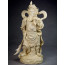 Blanc-de-Chine "General Guan Yu", Figur aus Dehua Porzellan
