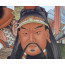 Rollbild "Die Drei Waffenbrüder" - Guan Yu