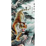 Rollbild "Tiger", chinesische Bildrolle