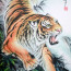 Chinesisches Wandbild, asiatisches Rollbild