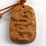 Schlüsselanhänger Holz Drache