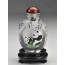 Snuff Bottle "Pandas im Bambuswald" (viereckig)