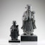 Chinesische Glücksgötter klein und groß, chinesische Steinfiguren