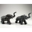 Steinfigur Glückselefantenpaar
