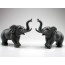 Steinskulptur Glückselefantenpaar