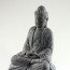 Steinfigur "Buddha Amitabha im Lotussitz"