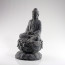 Steinskulptur "Buddha Amitabha auf Lotusthron"