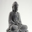 Steinfigur "Buddha Amitabha Lotossitz"