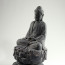 Steinskulptur "Buddha Amitabha auf Lotosthron"