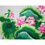 Stickbild Chinesische Blumen "Lotosblueten"