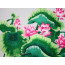 Stickbild Chinesische Blumen "Lotosblueten"