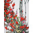 Stoffbild "Pflaumenblüte und Bambus", asiatische Wanddeko