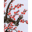 Stickbild "Die Vier Edlen – Pflaumenblüte"