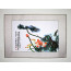 Stickbild Chinesische Blumen "Roter Lotos"