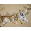 Stickbild "Tiger in Gold"