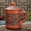 Yixing-Ton-Teetasse mit Deckel 