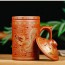 Chinesische Ton-Teetasse mt Deckel
