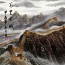 Chinesische Mauer, große Mauer