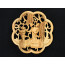 Wandbild Holz "Kalligraphie"