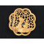 Holz-Wandbild Holz "Zither"