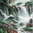 Wasserfall, chinesische Landschaftsmalerei