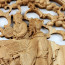 Wandbild Holz "Weiqi" (Go-Spiel), chinesisches Fenster