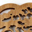 Rückansicht Wandbild Holz