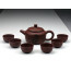 Yixing Teeservice "Blütentraum", Teekanne Ton (De Zhong)